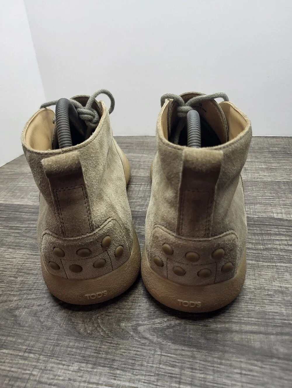 Tods Mens Tan Suede Chukka Boots Desert Lace Up Made in Italy Size 9Uk 10 Us